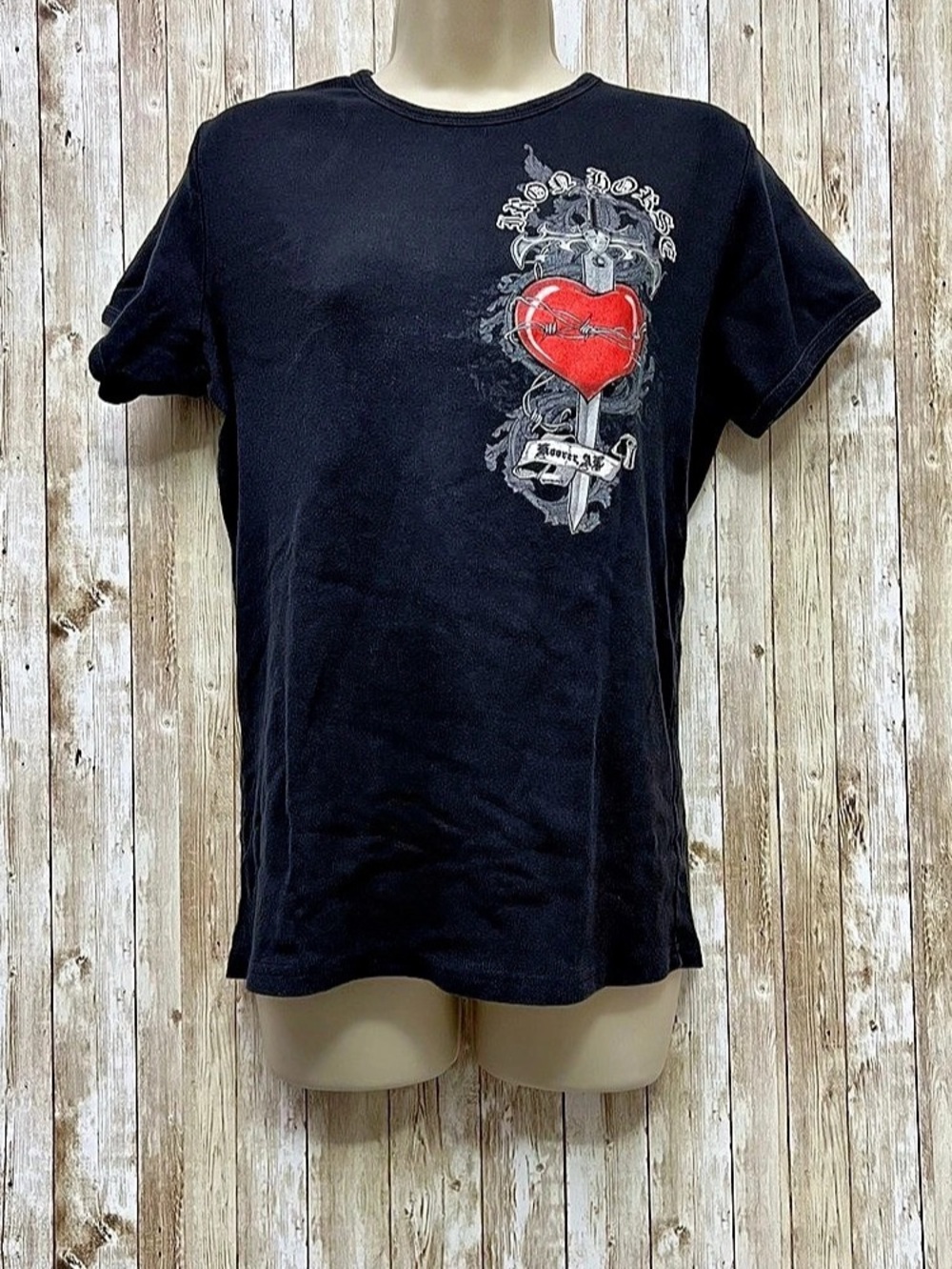 Women’s Graphic Short Sleeve Tee Black XL